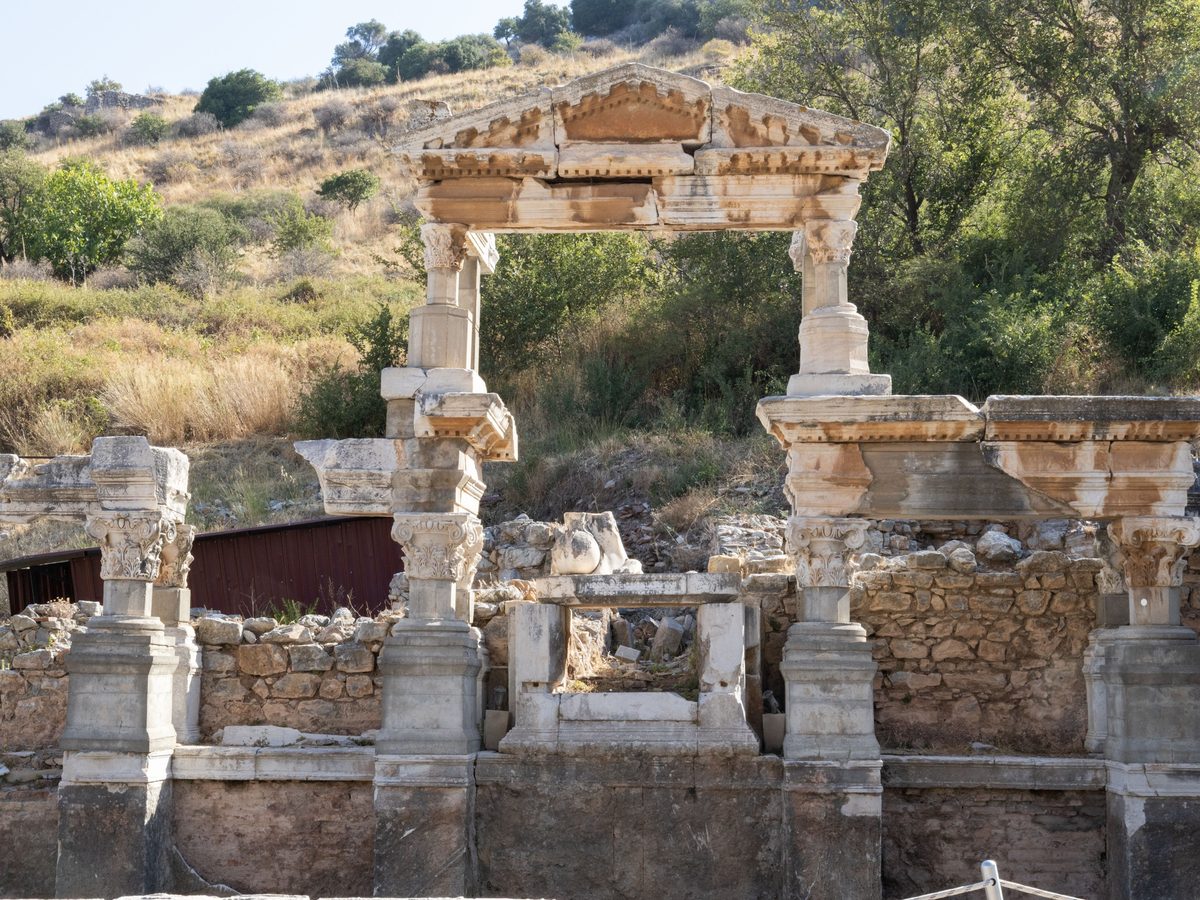 The Fountain of Trajan on Curetes Street, Ephesus