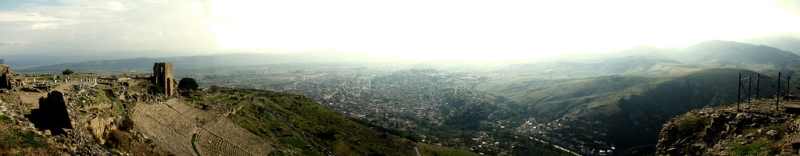 The acropolis of Pergamon, "where Satan's throne is"
