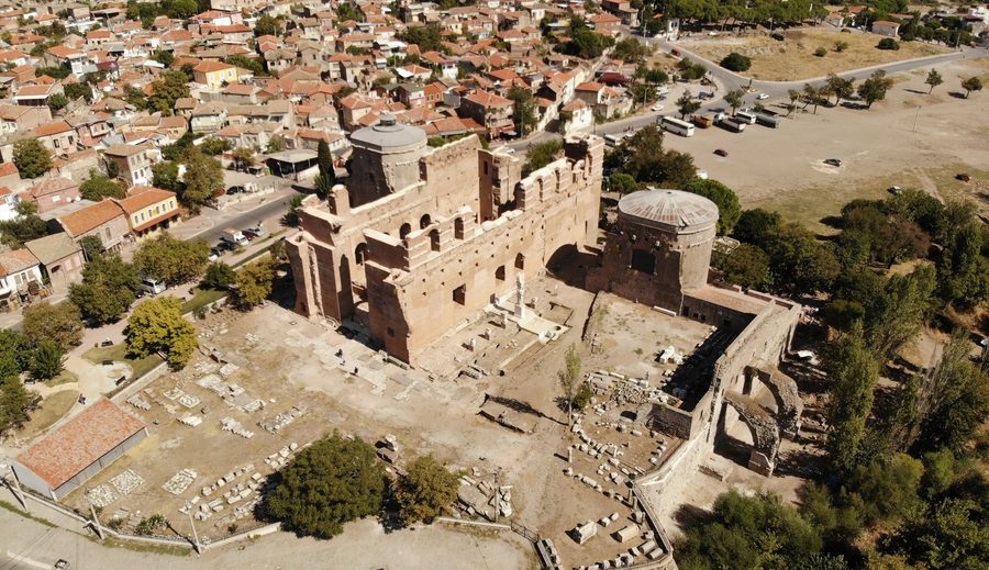 The Red Basilica in Bergama, a temple to Egyptian gods that later became a church